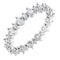 14K White 1 CTW Natural Diamond Eternity Band Size 7