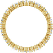 14K Yellow 1 CTW Natural Diamond Eternity Band Size 7