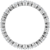 Platinum 1 CTW Natural Diamond Eternity Band Size 7
