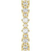 14K Yellow 1 CTW Natural Diamond Eternity Band Size 7