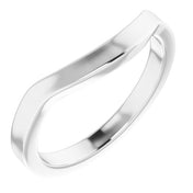 14K White Matching Band