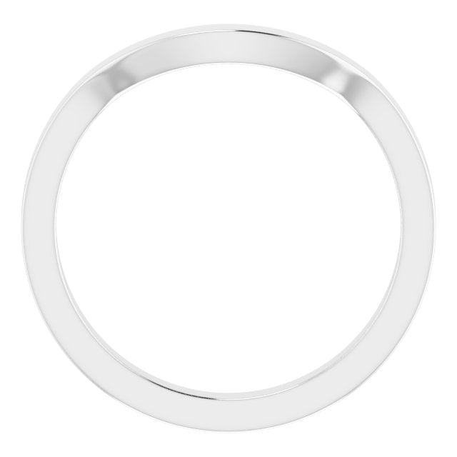 14K White Matching Band
