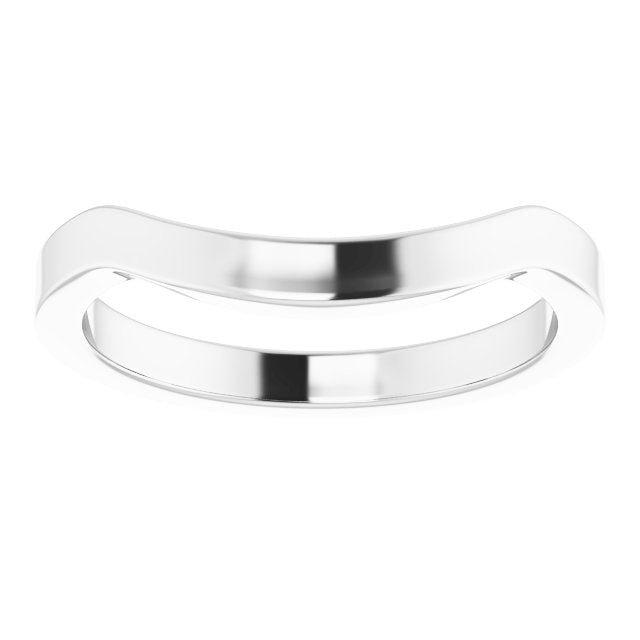 14K White Matching Band
