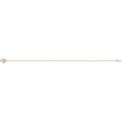 14k Diamond Three Prong Tennis Bracelet 7 1/4" Line Length