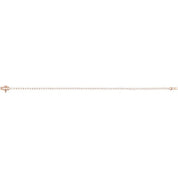 14k Diamond Three Prong Tennis Bracelet 7 1/4" Line Length