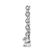14K White 1/6 CTW Natural Diamond Bar 18" Necklace