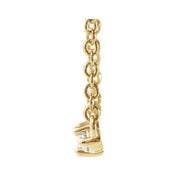 14K Yellow 1/6 CTW Natural Diamond Bar 18" Necklace