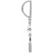 Platinum .03 CT Natural Diamond Love Charm/Pendant