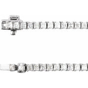 14K Lab-Grown Diamond Line Necklace with 5 7/8 to 7 1/4 CTW in Various Lengths