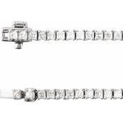 14K Lab-Grown Diamond Line Necklace with 5 7/8 to 7 1/4 CTW in Various Lengths