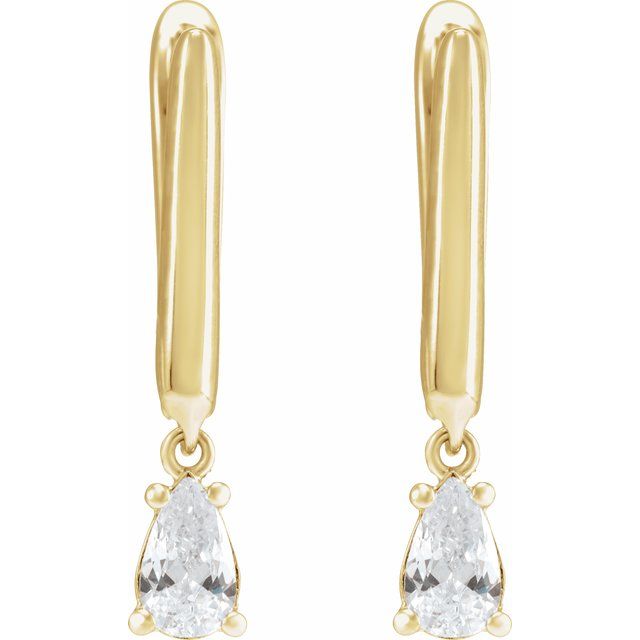 2 CTW Lab-Grown Diamond Lever Back Earrings