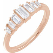 14K Rose 1/2 CTW Lab-Grown Diamond Ring