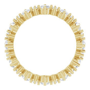 14K Yellow 7/8 CTW Natural Diamond Eternity Band Size 4