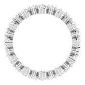 Platinum 7/8 CTW Natural Diamond Eternity Band Size 4