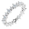 14K White 7/8 CTW Natural Diamond Eternity Band Size 4