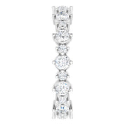 Platinum 7/8 CTW Natural Diamond Eternity Band Size 4
