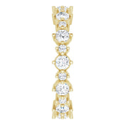 14K Yellow 7/8 CTW Natural Diamond Eternity Band Size 4