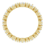14K Yellow 7/8 CTW Natural Diamond Eternity Band Size 4.5