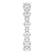 Platinum 9/10 CTW Natural Diamond Eternity Band Size 6