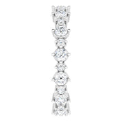 Platinum 9/10 CTW Natural Diamond Eternity Band Size 6
