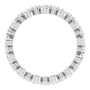 Platinum 9/10 CTW Natural Diamond Eternity Band Size 5.5