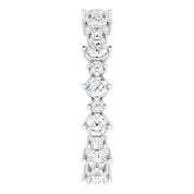 Platinum 9/10 CTW Natural Diamond Eternity Band Size 5.5