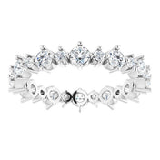 Platinum 7/8 CTW Natural Diamond Eternity Band Size 5