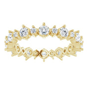 14K Yellow 7/8 CTW Natural Diamond Eternity Band Size 5
