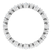 Platinum 7/8 CTW Natural Diamond Eternity Band Size 5