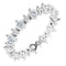 14K White 7/8 CTW Natural Diamond Eternity Band Size 5