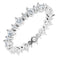 14K White 9/10 CTW Natural Diamond Eternity Band Size 6.5