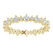 14K Yellow 1 CTW Natural Diamond Eternity Band Size 8