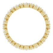 14K Yellow 1 CTW Natural Diamond Eternity Band Size 8