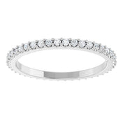Platinum 3/8 CTW Natural Diamond Eternity Band Size 7