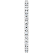 Platinum 3/8 CTW Natural Diamond Eternity Band Size 7