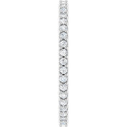 Platinum 3/8 CTW Natural Diamond Eternity Band Size 7