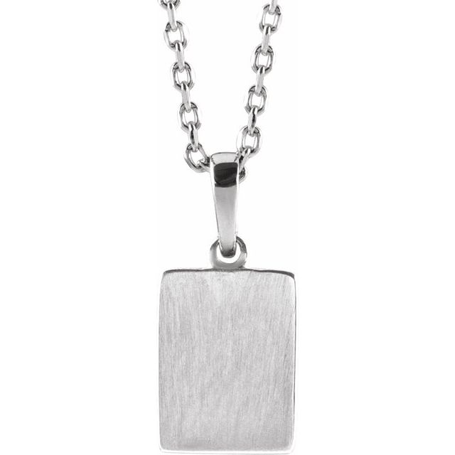 14K White Natural Emerald 16-18" Necklace