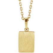 14K Yellow Natural White Sapphire 16-18" Necklace