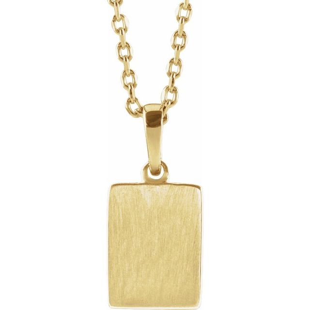 14K Yellow Natural White Sapphire 16-18" Necklace