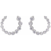 14K White 1/2 CTW Lab-Grown Diamond Front-Back Earrings