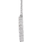 14K 3/8 CTW Lab-Grown Diamond Graduated Circle Necklace 16-18"