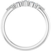 Sterling Silver 1/8 CTW Natural Diamond Stackable Ring