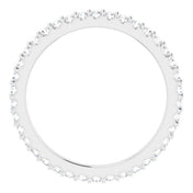 Platinum 1/3 CTW Natural Diamond Eternity Band Size 4