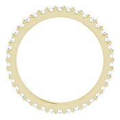14K Yellow 1/3 CTW Natural Diamond Eternity Band Size 4