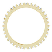14K Yellow 1/3 CTW Natural Diamond Eternity Band Size 4