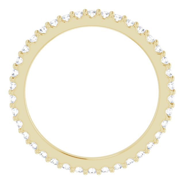 14K Yellow 1/3 CTW Natural Diamond Eternity Band Size 4