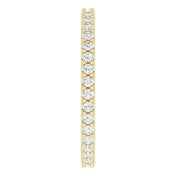 14K Yellow 1/3 CTW Natural Diamond Eternity Band Size 4