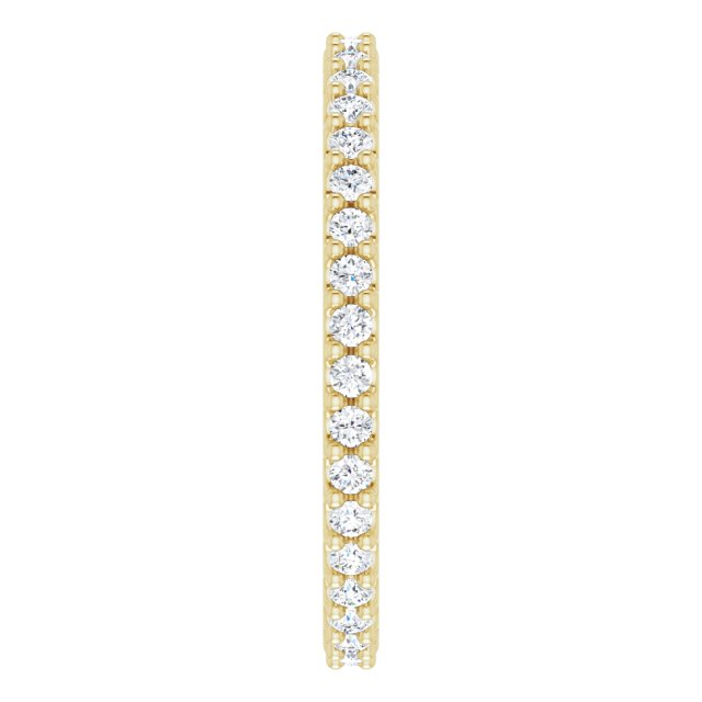 14K Yellow 1/3 CTW Natural Diamond Eternity Band Size 4
