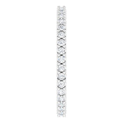 Platinum 1/3 CTW Natural Diamond Eternity Band Size 4.5