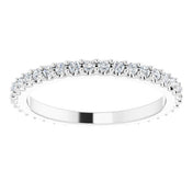 Platinum 1/3 CTW Natural Diamond Eternity Band Size 4.5
